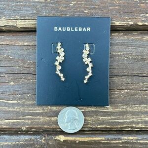 Baublebar Gold Tone and Rhinestone Earrings
